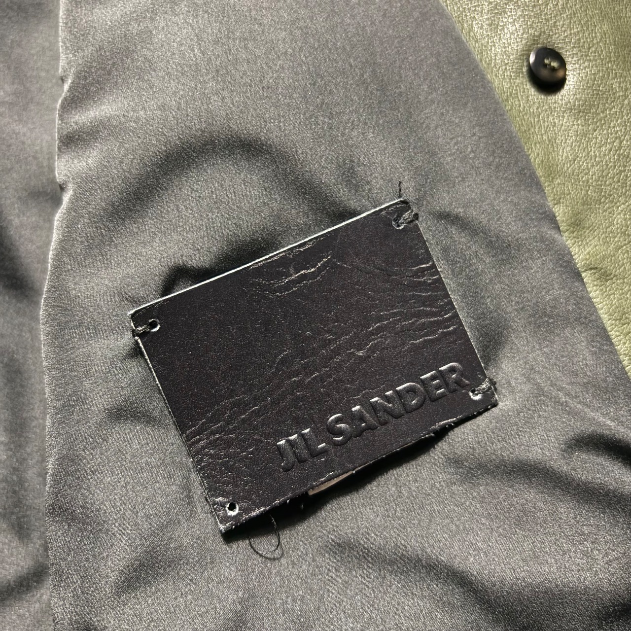 JIL SANDER double breasted leather coat