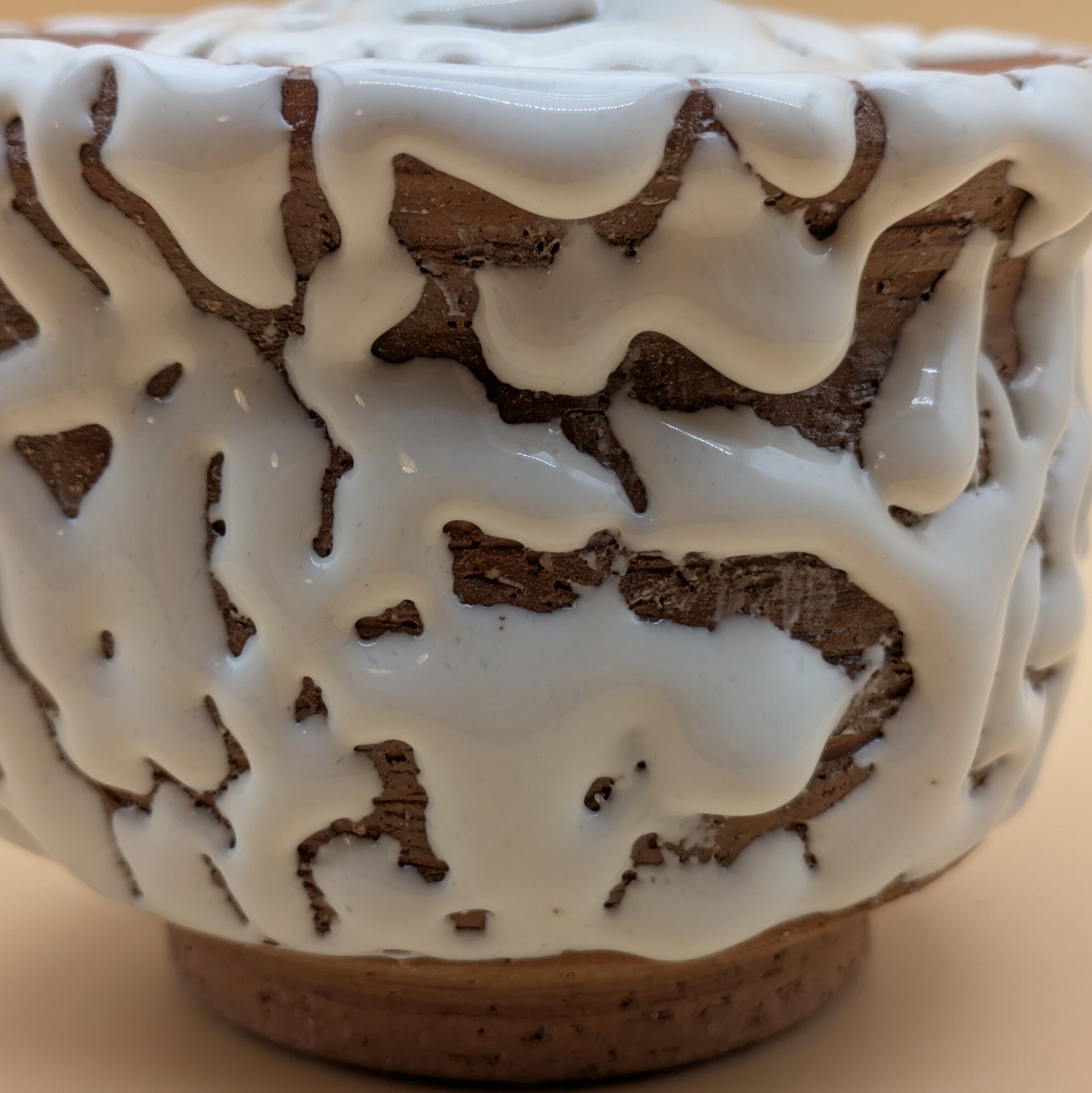 萩焼】 4寸 蓋つき片口 12cm （白釉 鬼萩） 湯冷まし 酒器 茶道具 | PAY ID