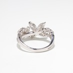 マーキスカットダイヤモンド デザインリング pt900 / 1.110ct