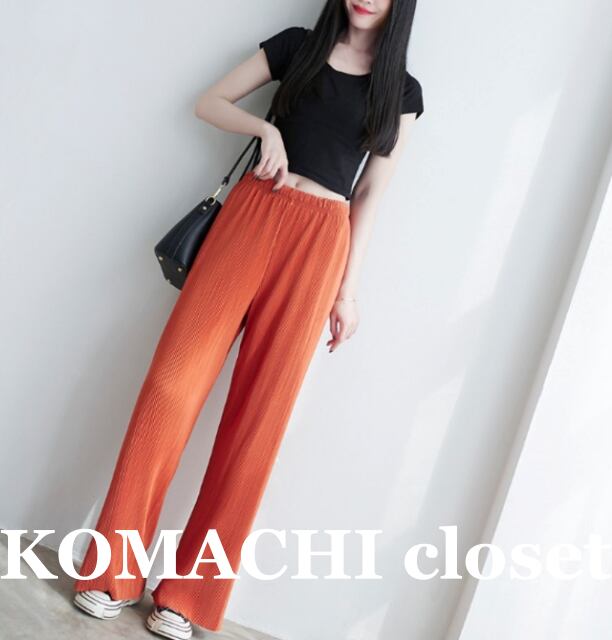 【送料無料】 セミワイドパンツ プリーツパンツ セルフカット ワイドパンツ シャーベットカラー ネイビー カーキ 黒 カジュアルパンツ 韓国 レディース オルチャン 美脚 ワイド 楽ちん ウエストゴム ルーズ ワイドレッグ カジュアル 大人カジュアル グレー グリーン パープル オレンジ 着回し きちんと オフィスカジュアル お洒落 おしゃれ 大人可愛い ゆったり 通勤 通学 OL 20代 30代 40代 無地 格上げ 体型カバー 着痩せ カラーパンツ 上品 学校行事 普段使い 高見え きれいめ