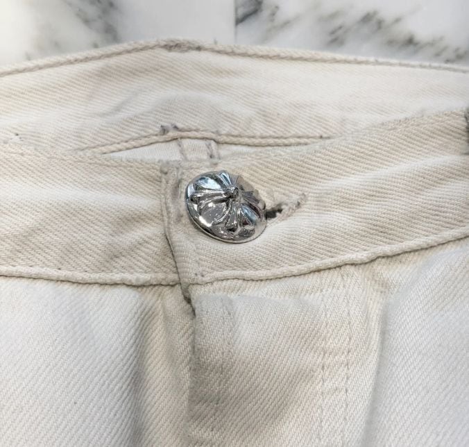 CHROME HEARTS クロムハーツ VNTG Leopard Harako Leather Cross Patch