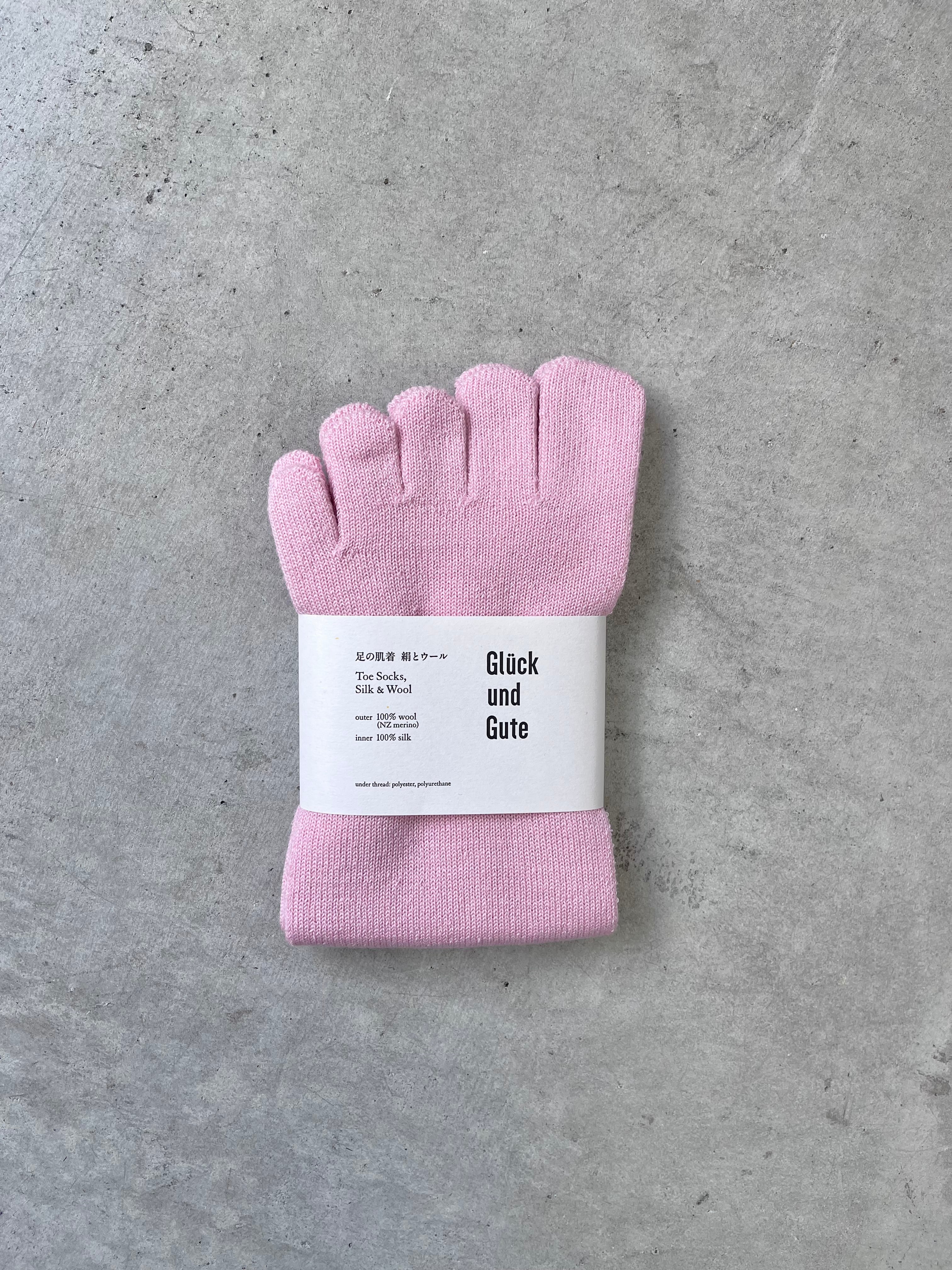 Glück und Gute / Toe socks  merinowool&silk 【color】
