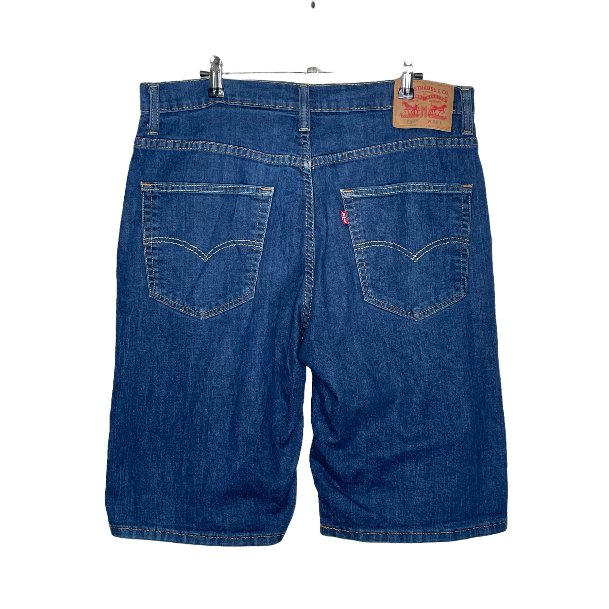 Levi's 569 デニムハーフパンツ W36 革パッチ | 古着屋OLDGREEN