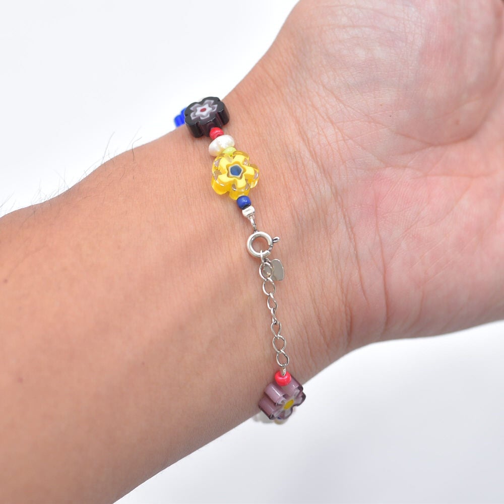 売約済み　美品　お花　フラワー　ブレスレット　シルバー 4℃ ブレスレット シルバー フラワー レディース : ZOZOTOWN