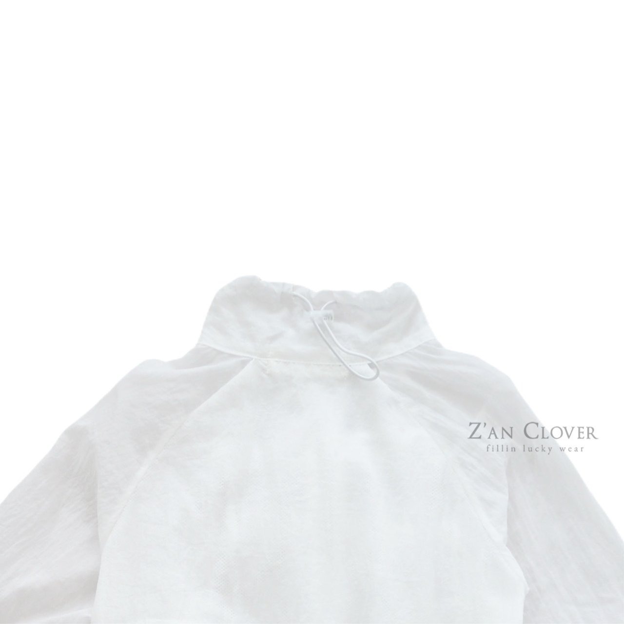 [Z’AN CLOVER] Ribbon Wind Jumper +fee5 / [지안클로버] 리본윈드점퍼