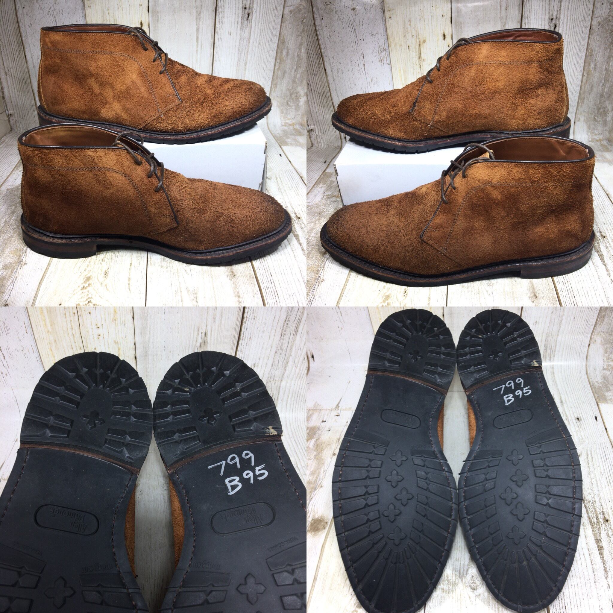 Allen Edmonds アレンエドモンズ スエード チャッカブーツ US9H 27.5cm 