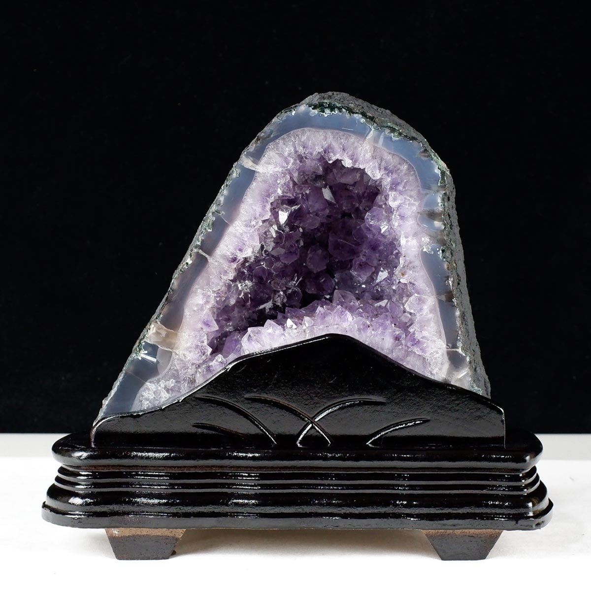 3.8Kg アメジストドーム ブラジル産 アメジスト ドーム 原石 置物 台座付属 一点物 174-2232