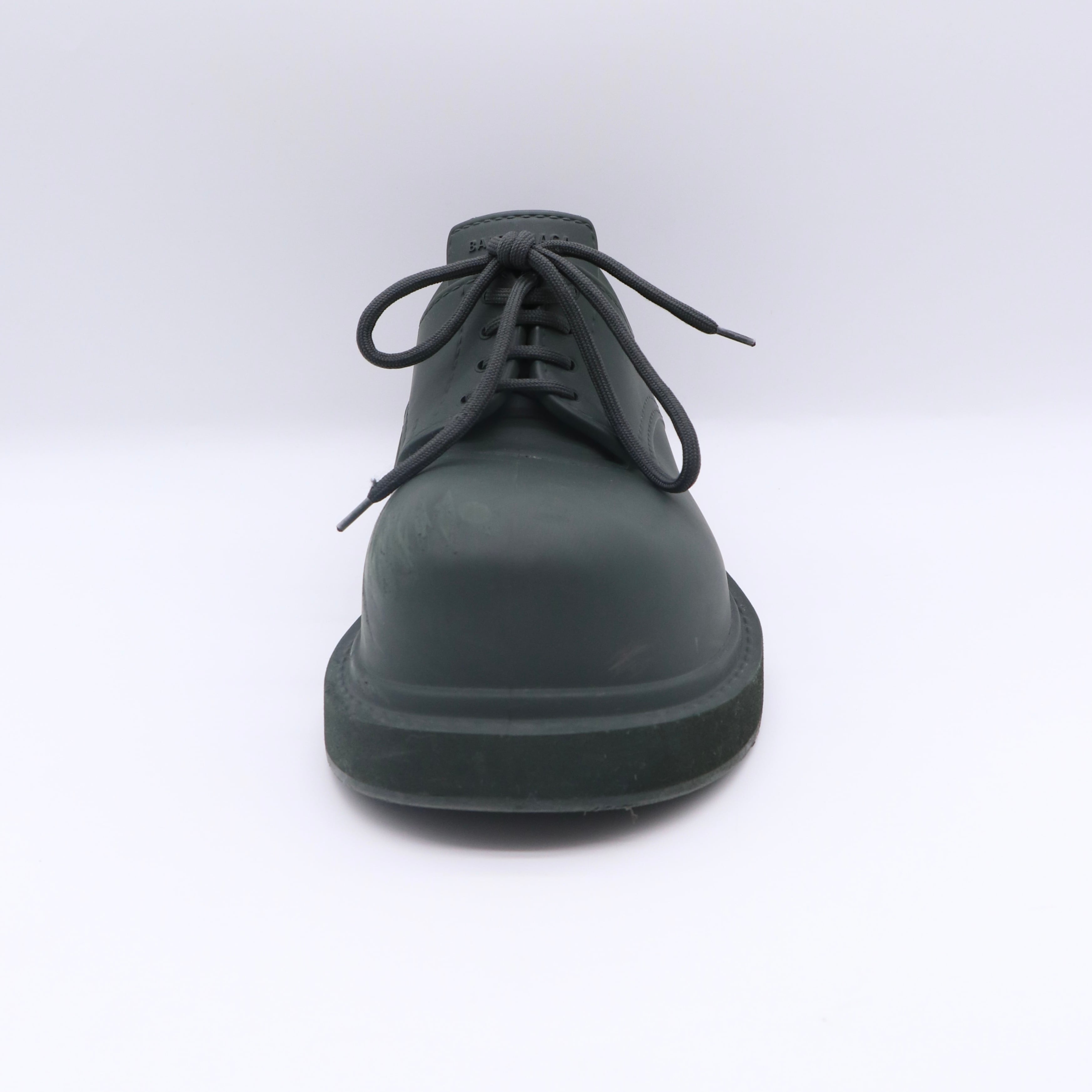 BALENCIAGA ステロイド ダービー シューズ グリーン バレンシアガ