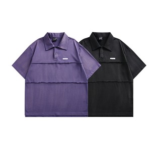 Oversized Box Silhouette Polo Shirt ‐2col‐  A0540