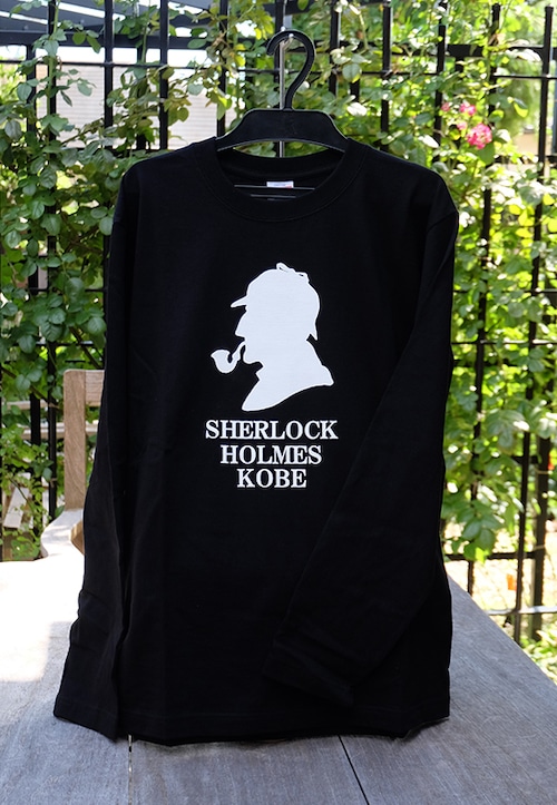 ロングTシャツ  SHERLOCK HOLMES KOBE 黒