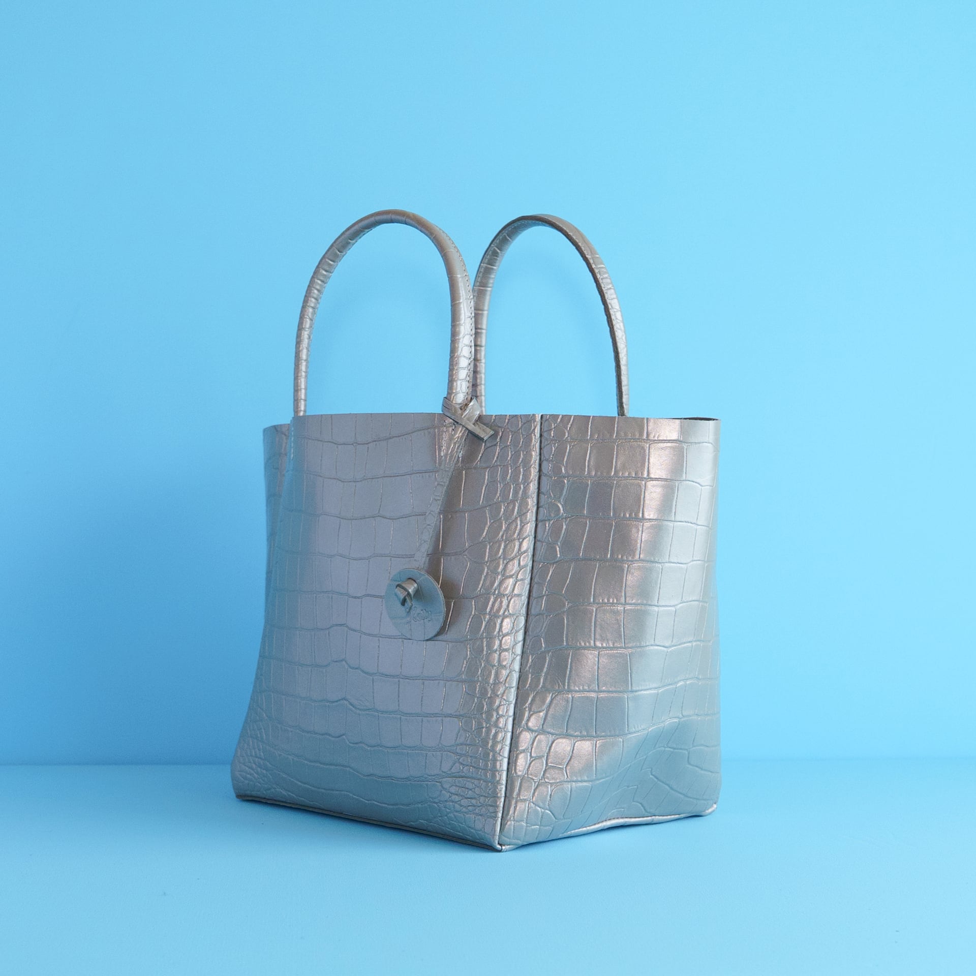 kotty トートバッグ ML クロコ型押しレザー | kotty