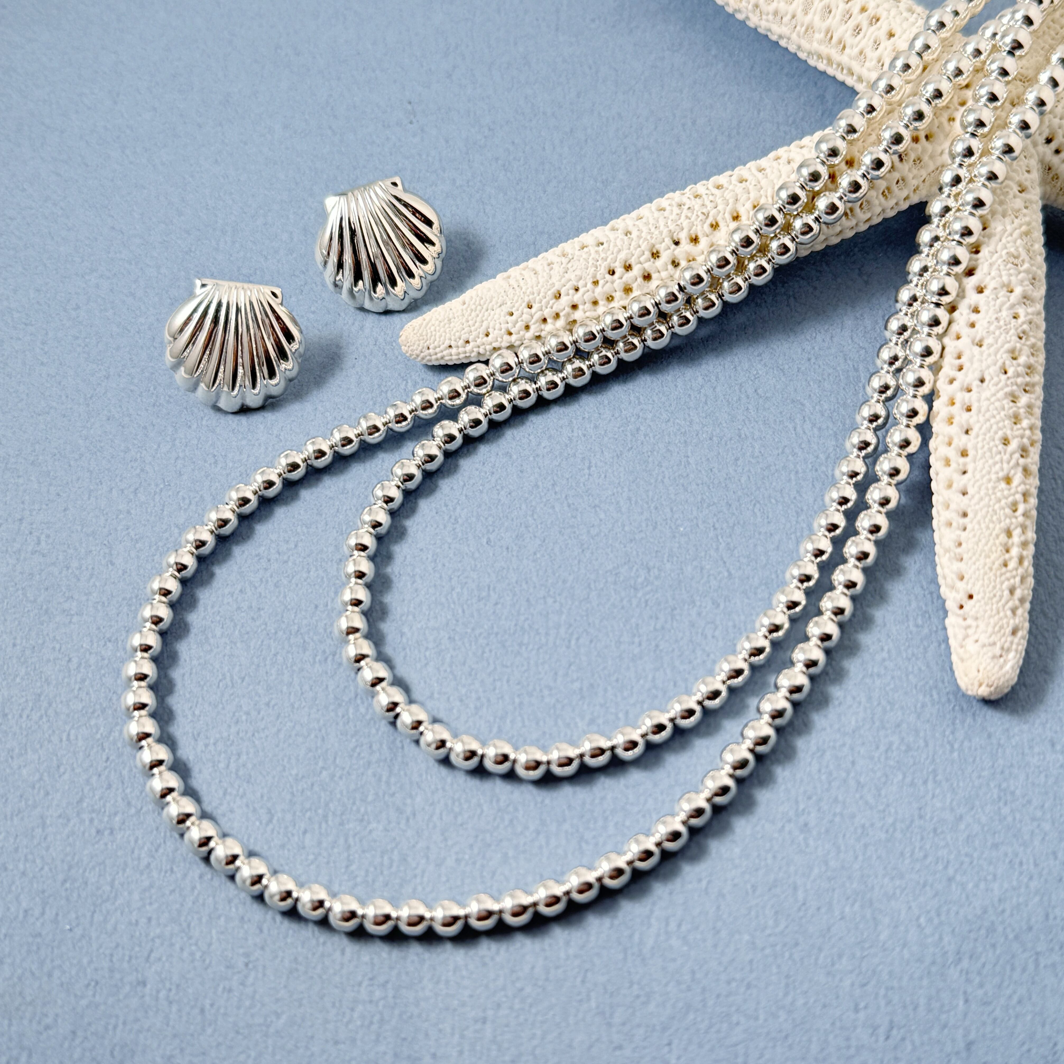 【60㎝ sterling】ナバホパール ネックレス 60㎝ sterling】ナバホパール ネックレス 60㎝ sterling】ナバホパール