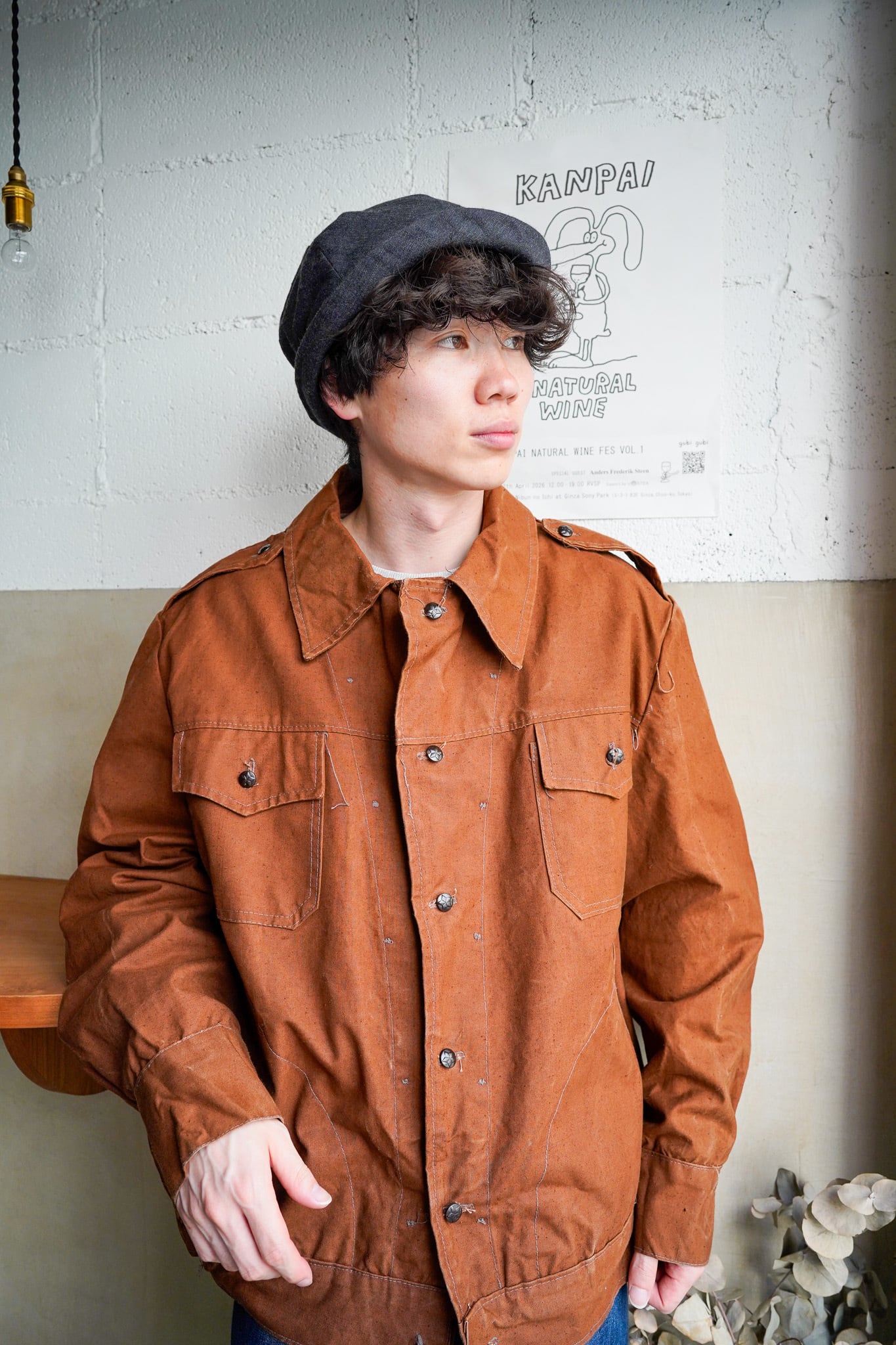 【1970s】"Soviet Army" Cotton Canvas JKT / 6-379