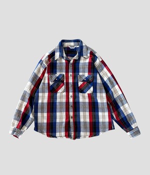 -FIVEBROTHER- Vintage 70-80s XL Flannel Check Shirt made in USA
