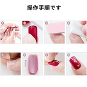 YINKE ネイルチップ ロング 24枚入 黒 成人式 独特な??台形のスタイル 黒い暗夜の星空 女性おしゃれな 上級 ネイルラップ