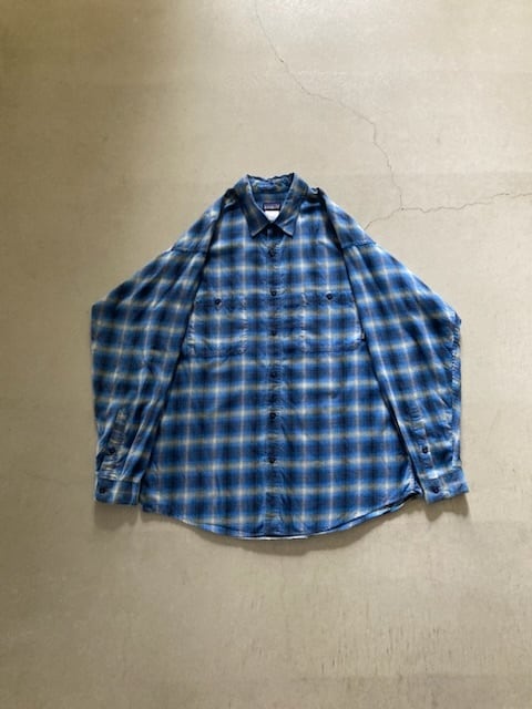 ブルーL：patagonia パタゴニア オンブレ シャドー チェック 長袖 