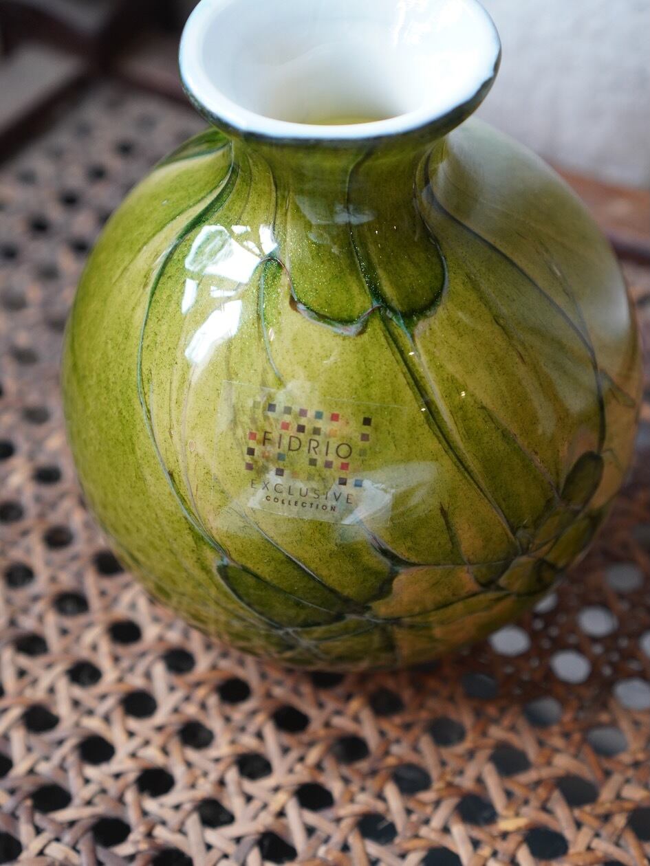 宅配便配送 FIDRIO GRASS ドット柄 フラワーベース ecousarecycling.com