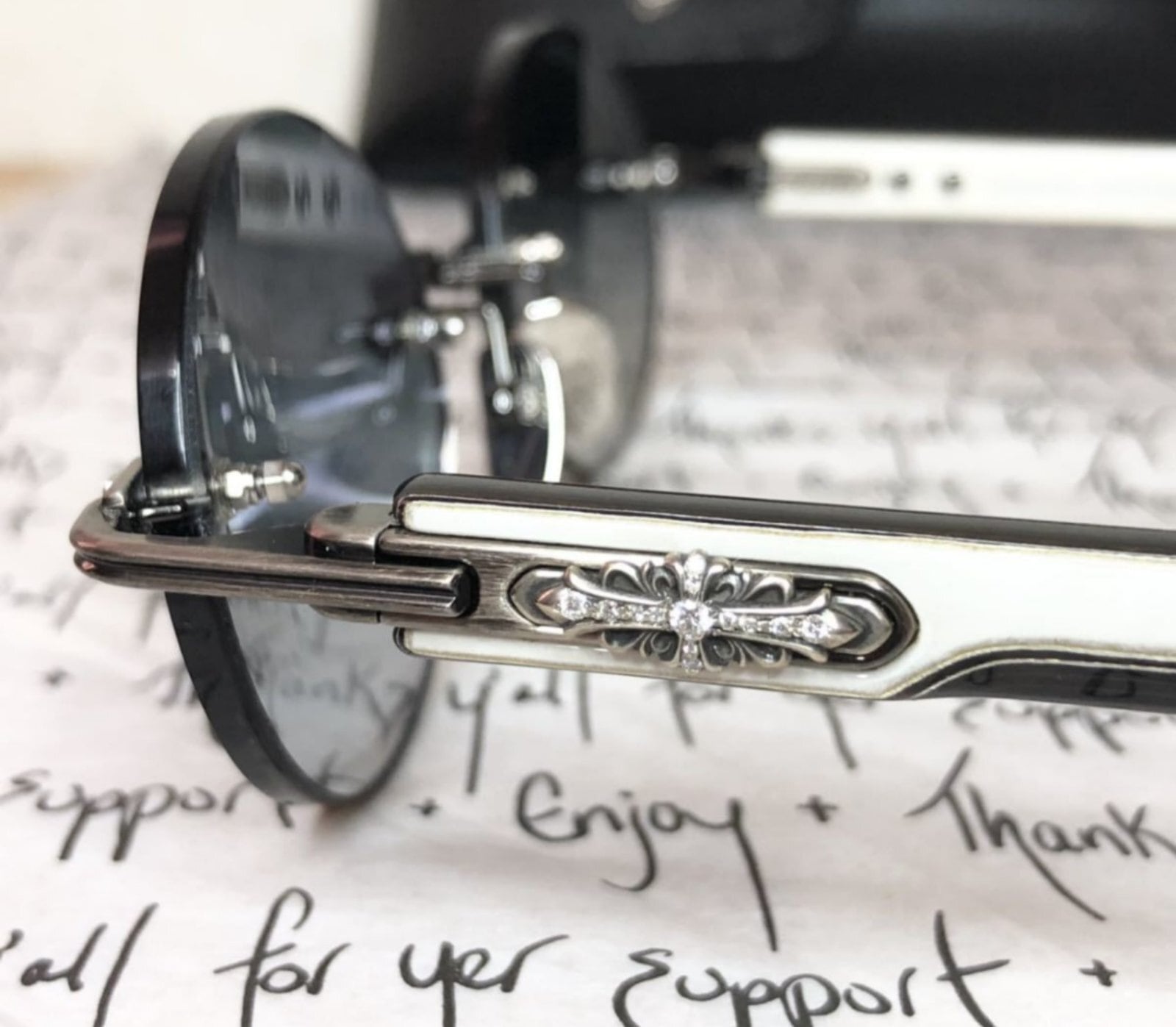 CHROME HEARTS クロムハーツ パヴェダイヤ ホワイトエボニー DEEPⅢ