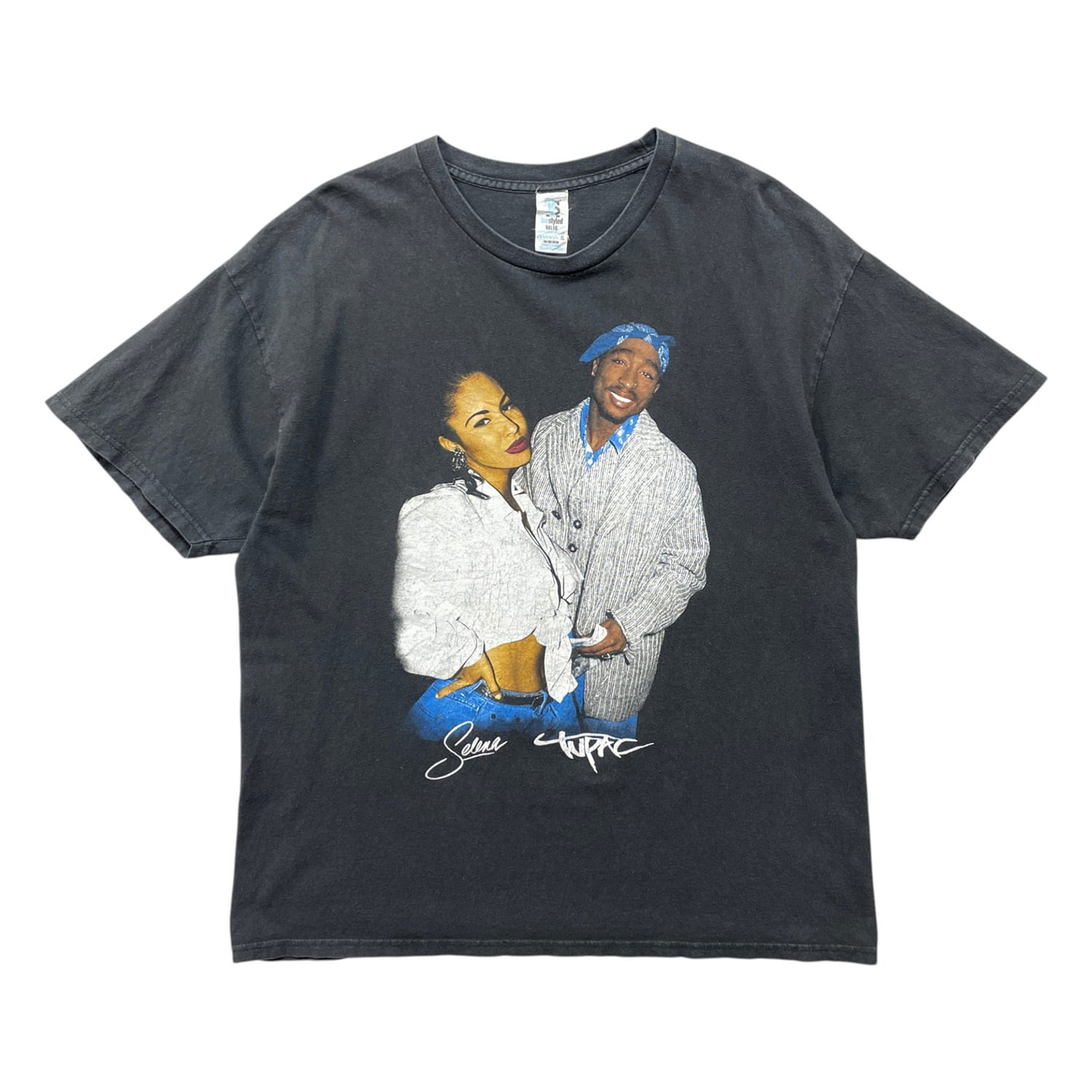 USA 古着 2Pac Selena トゥーパック セレーナ フォトプリント