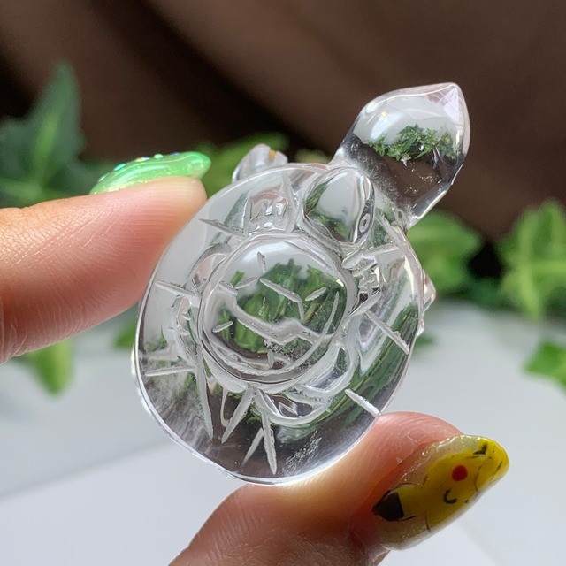 5.透明度高☆親子亀水晶☆