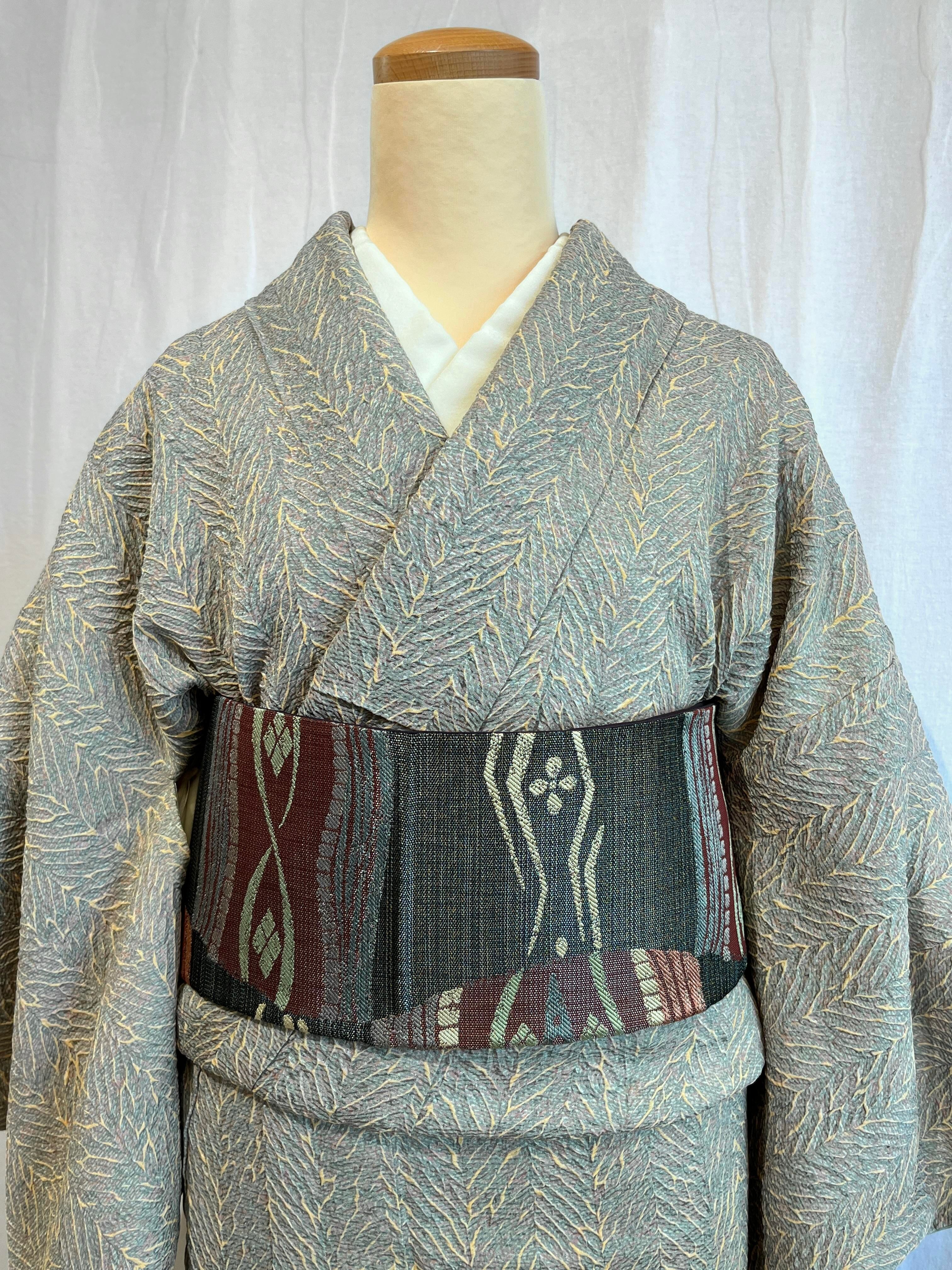 正絹　絞りお着物　小紋　袷 026e4a7d5bba24aedddfeedfb32aa7