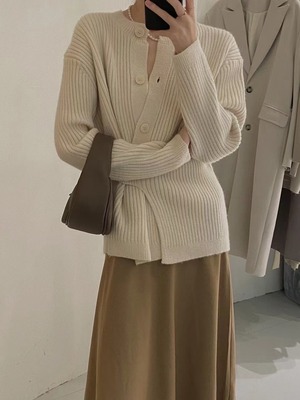 変形ニットカーデ   AJ1079-8116