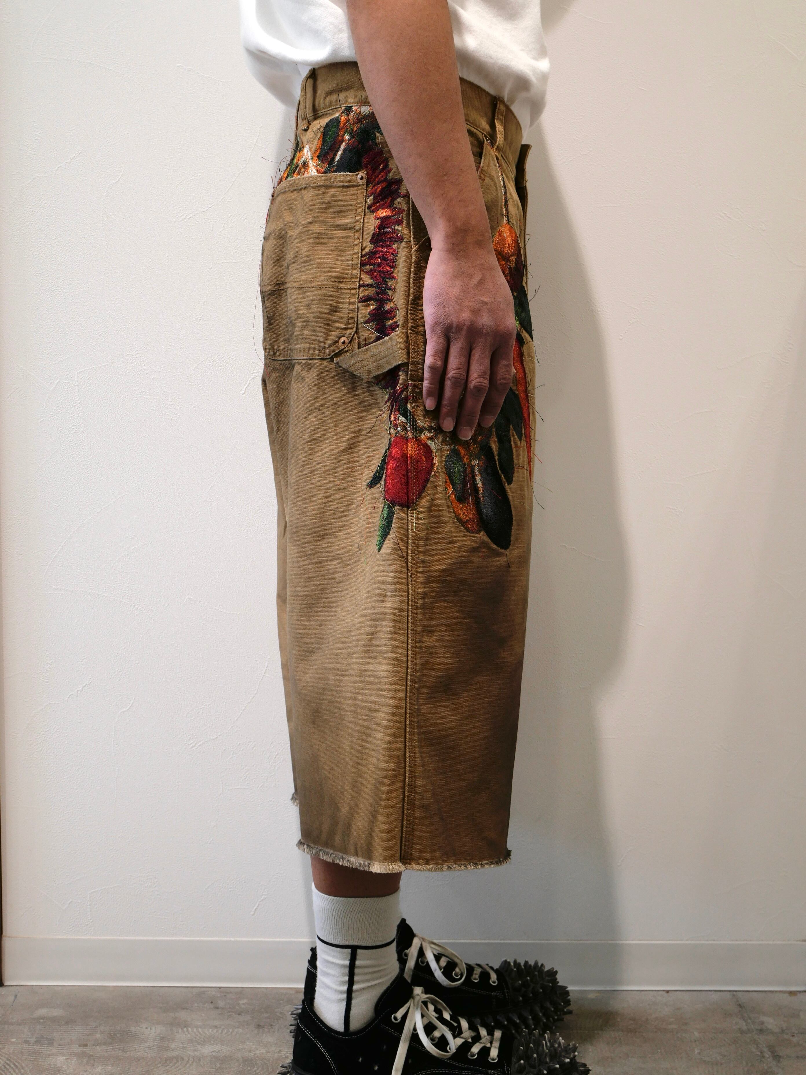 doublet VEGETABLE EMBROIDERY CUT-OFF PANTS | CONSTRUCT1
