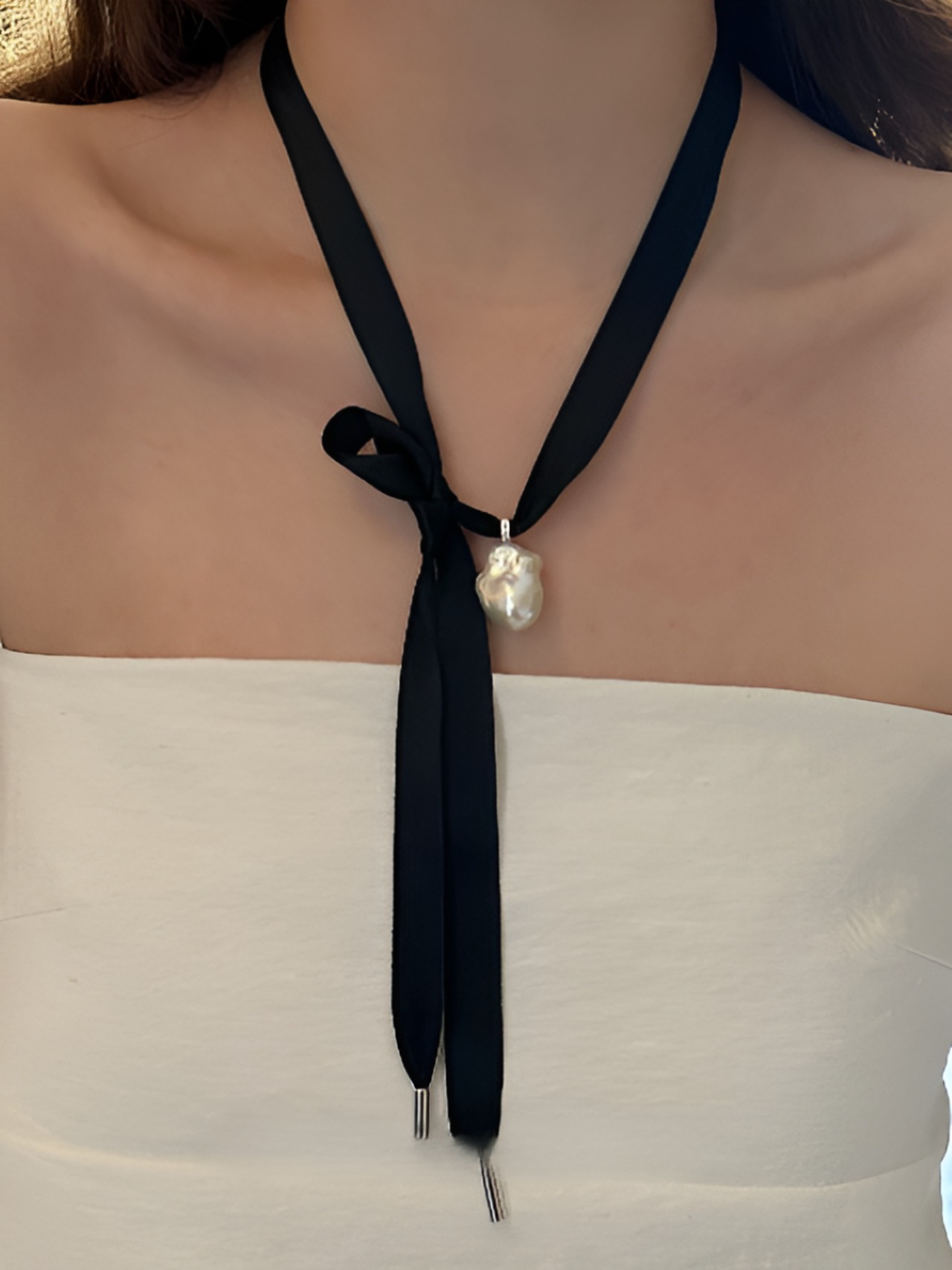 Handmade natural silk necklace【H00060】