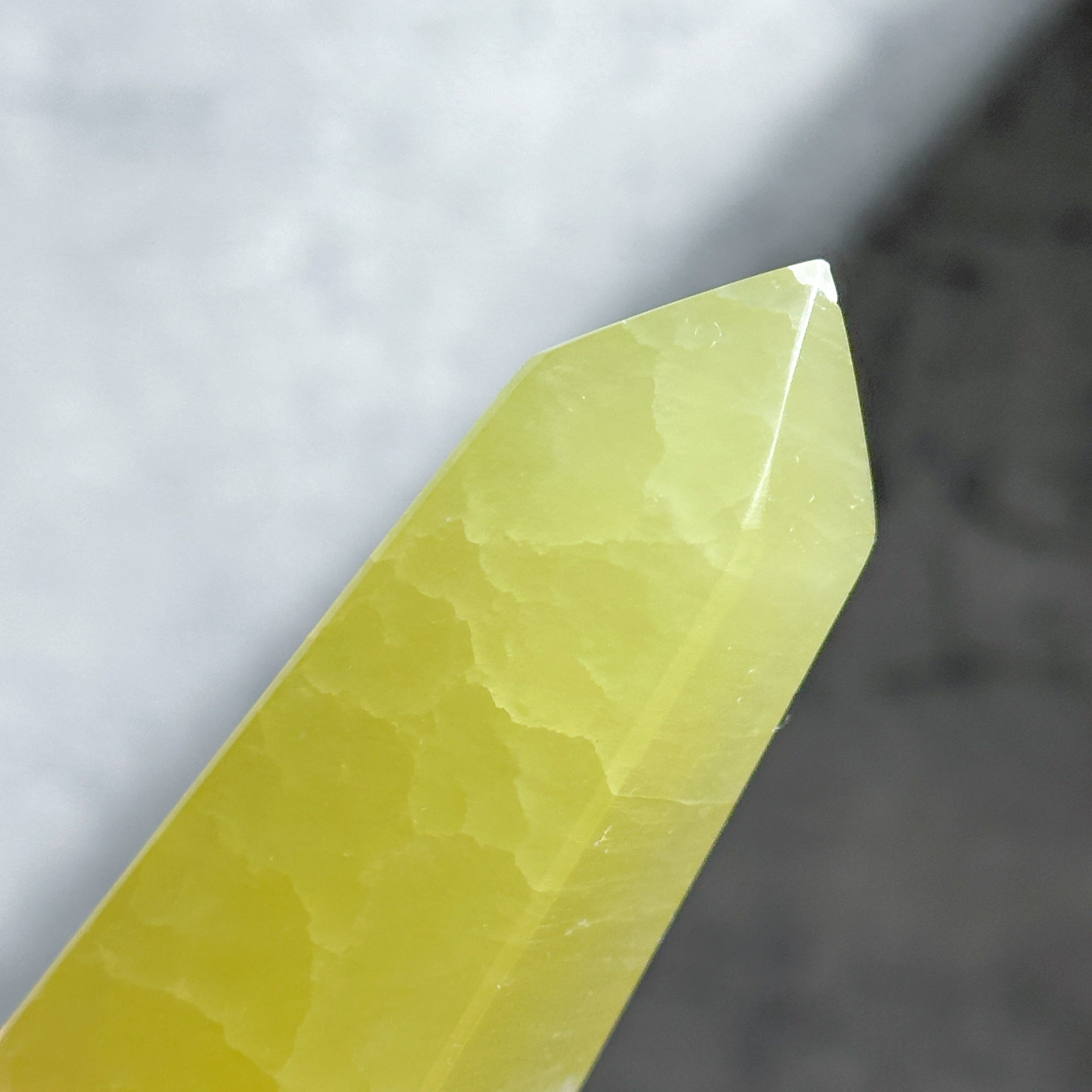 イエローカルサイト タワー63◇Yellow Calcite◇天然石・鉱物