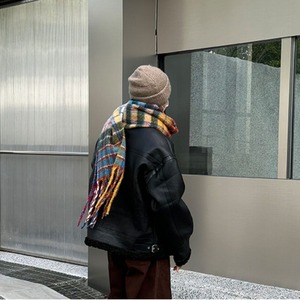 カラフルMIXカラーロングマフラー　1066