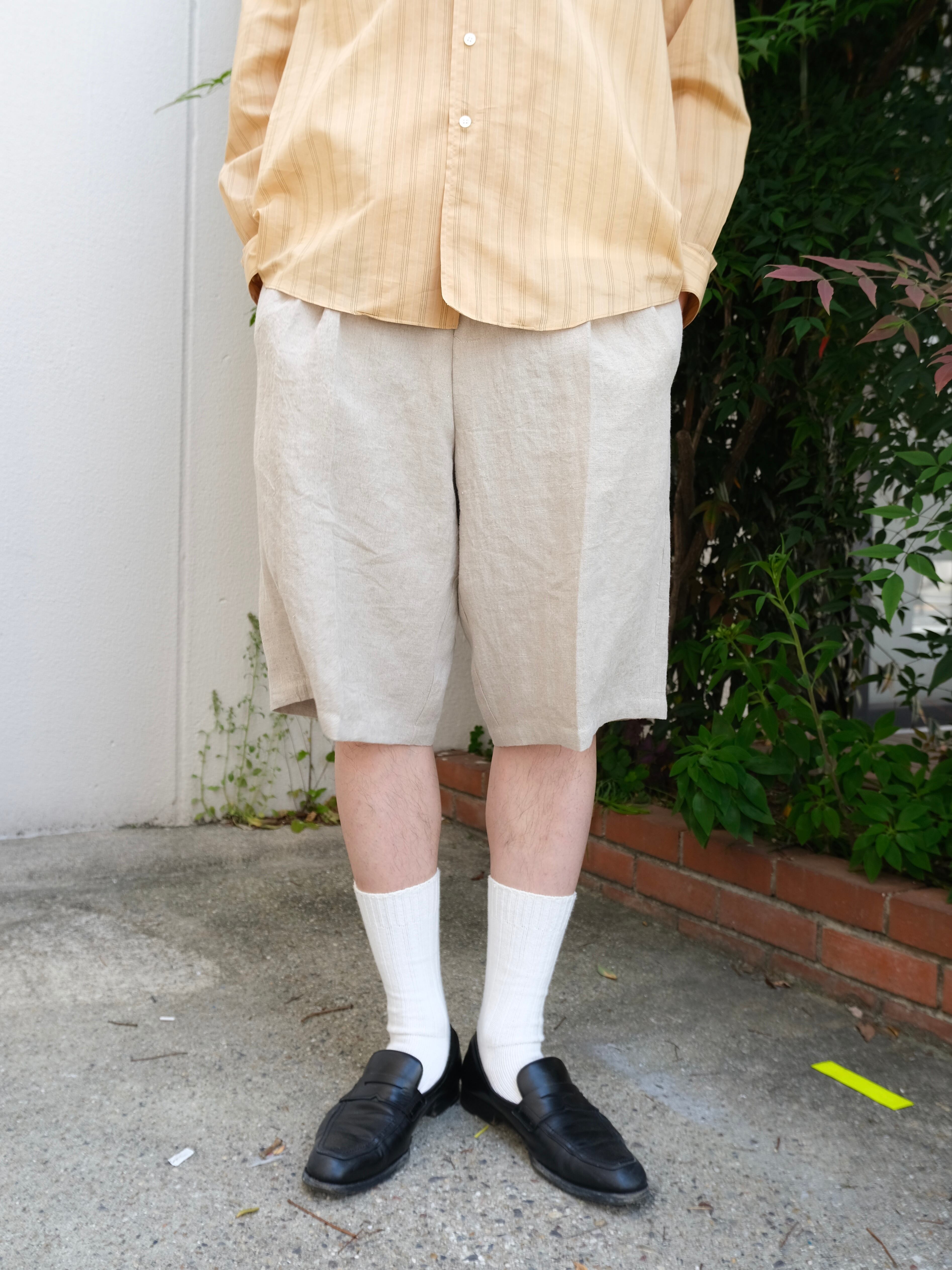 SOSHIOTSUKI】 LINEN WASHER JUDO SHORTS | THE OUR