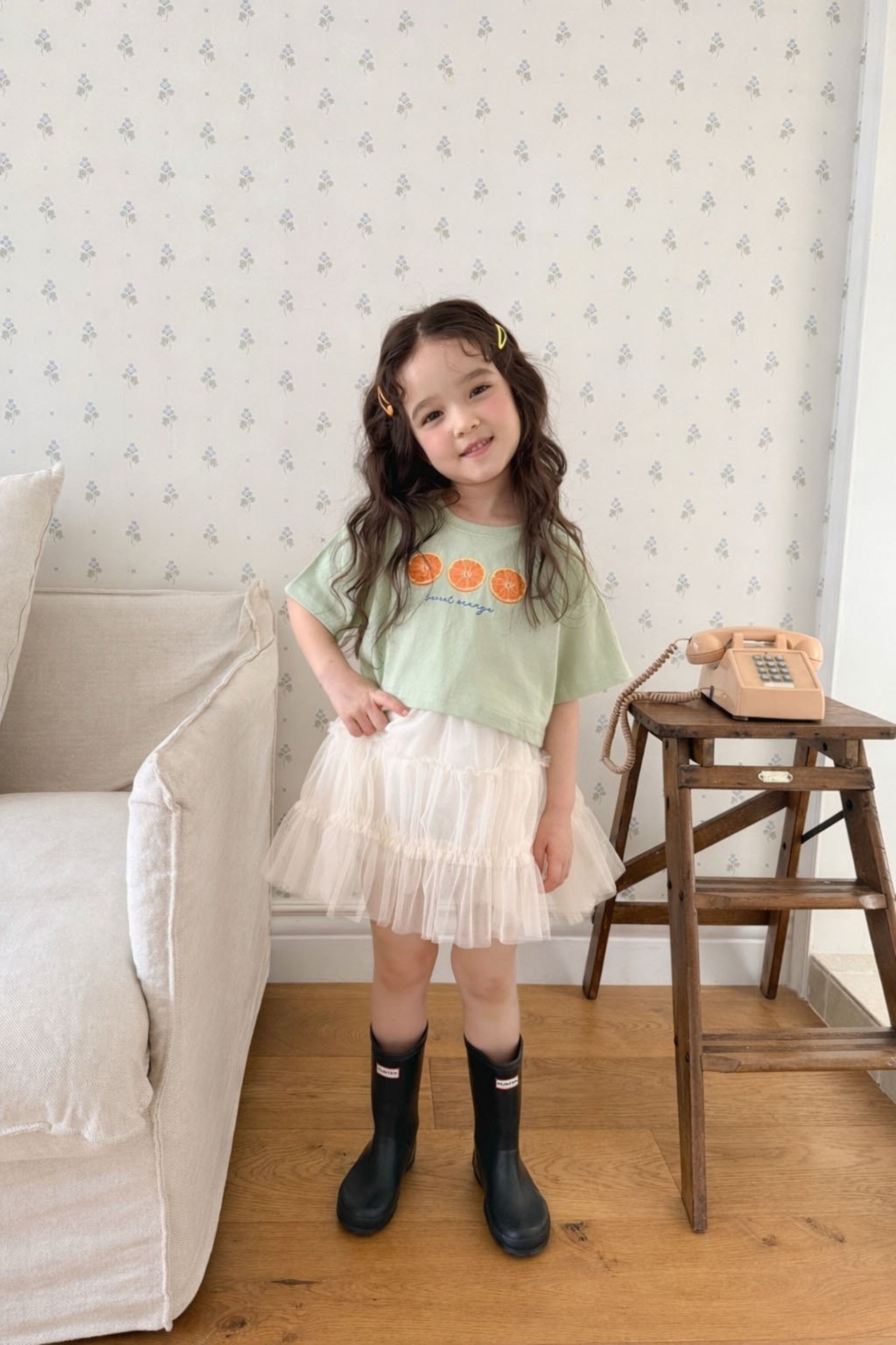 [COMMA] Chakankan Skirt (140/150) / [콤마] 샤캉캉스커트 (140/150)