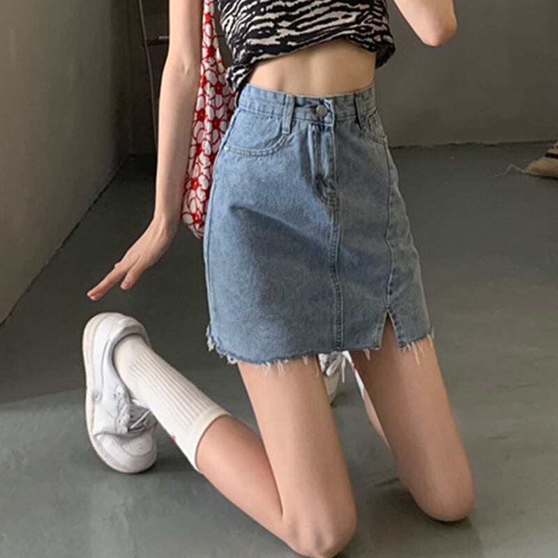 スカート サマーハイウェスト薄手Aラインショート 夏物 スーパーモール43958991657
