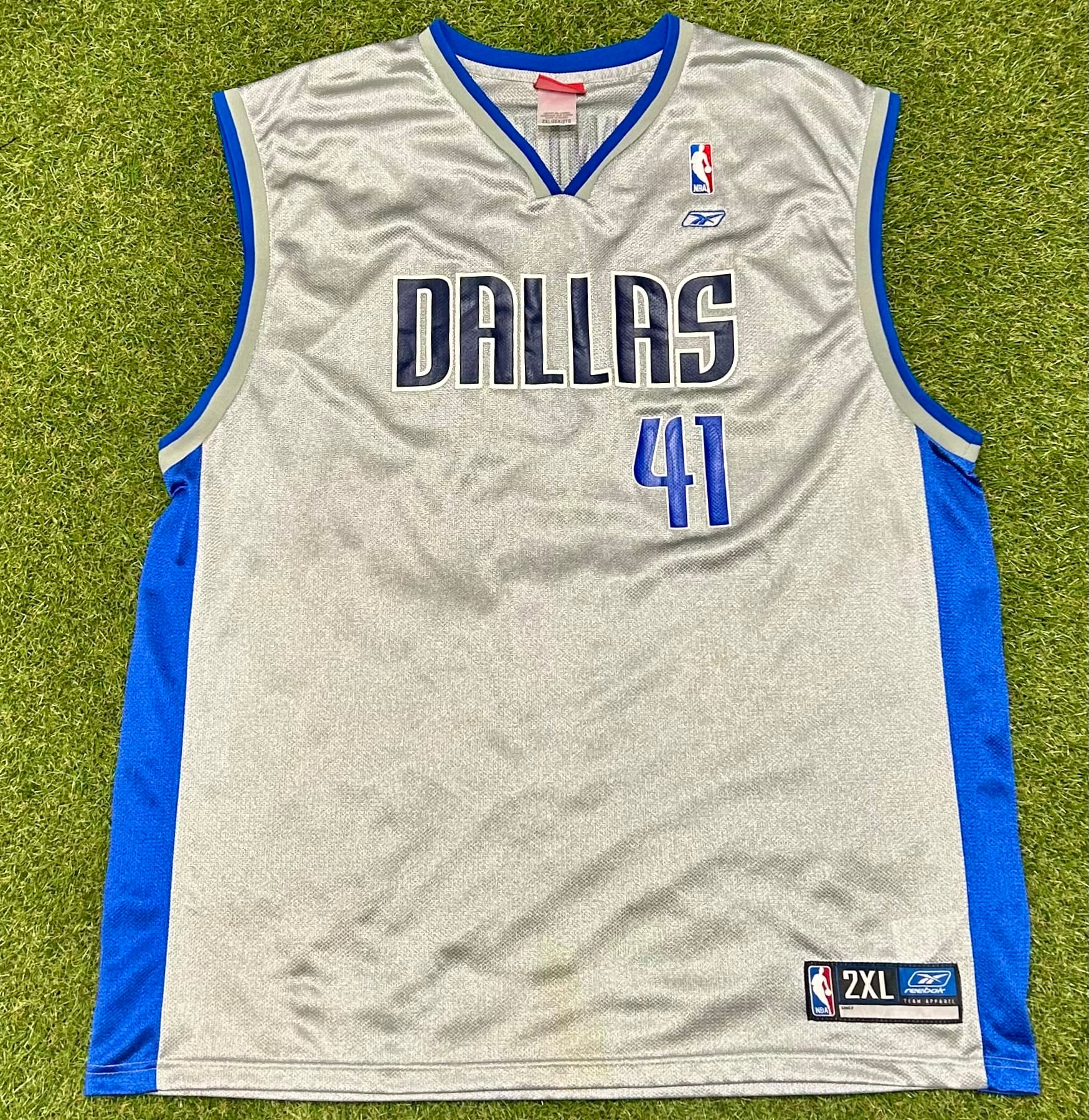 00s NBA Dallas Mavericks No.41 Dirk Nowitzki Game Shirt | steez