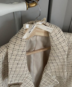 《即納商品》roi check tweed jacket