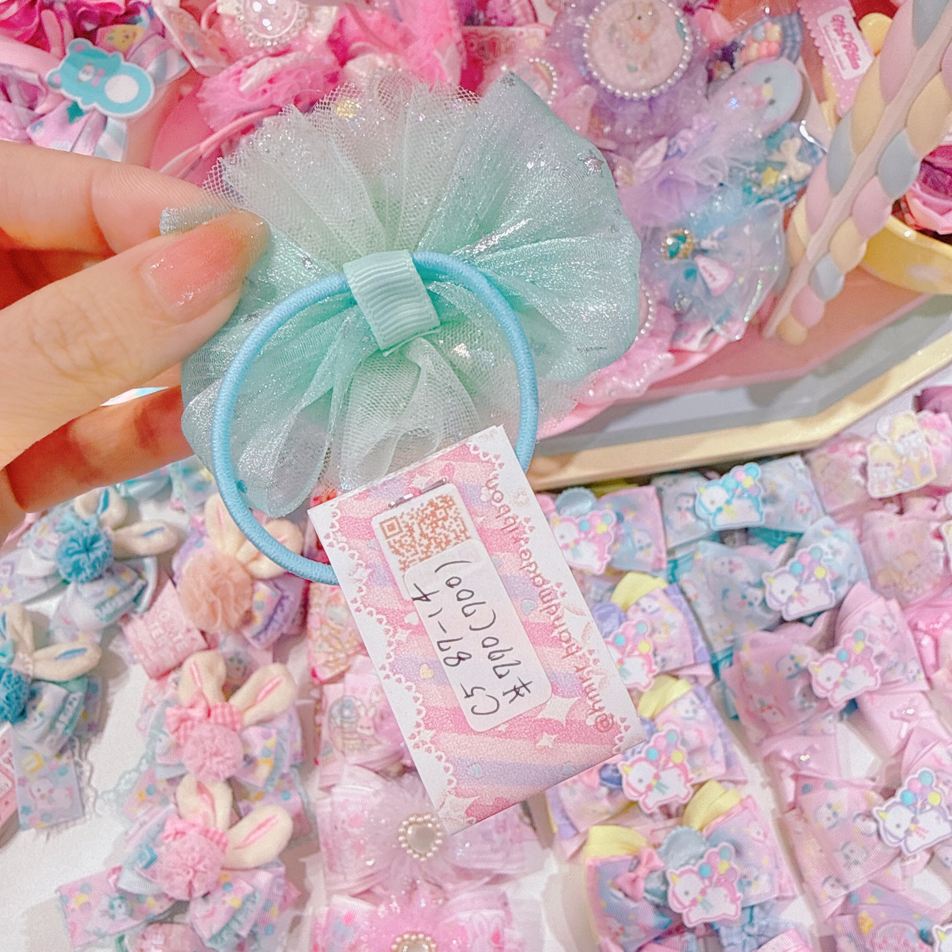 【C5】87-14くるみボタンヘアゴム