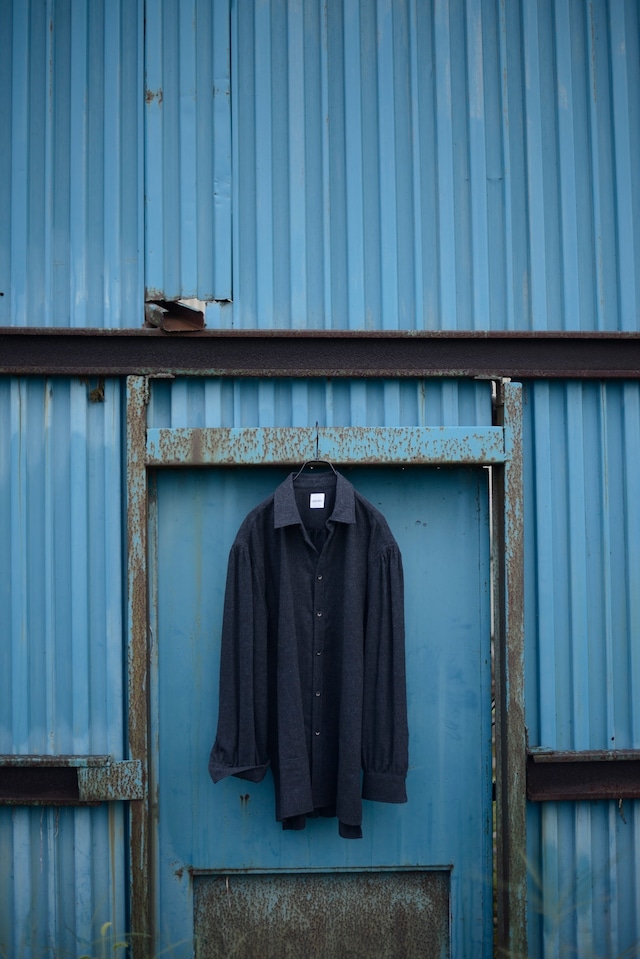 BISOWN Ex / Alashan cashmere gather shirt