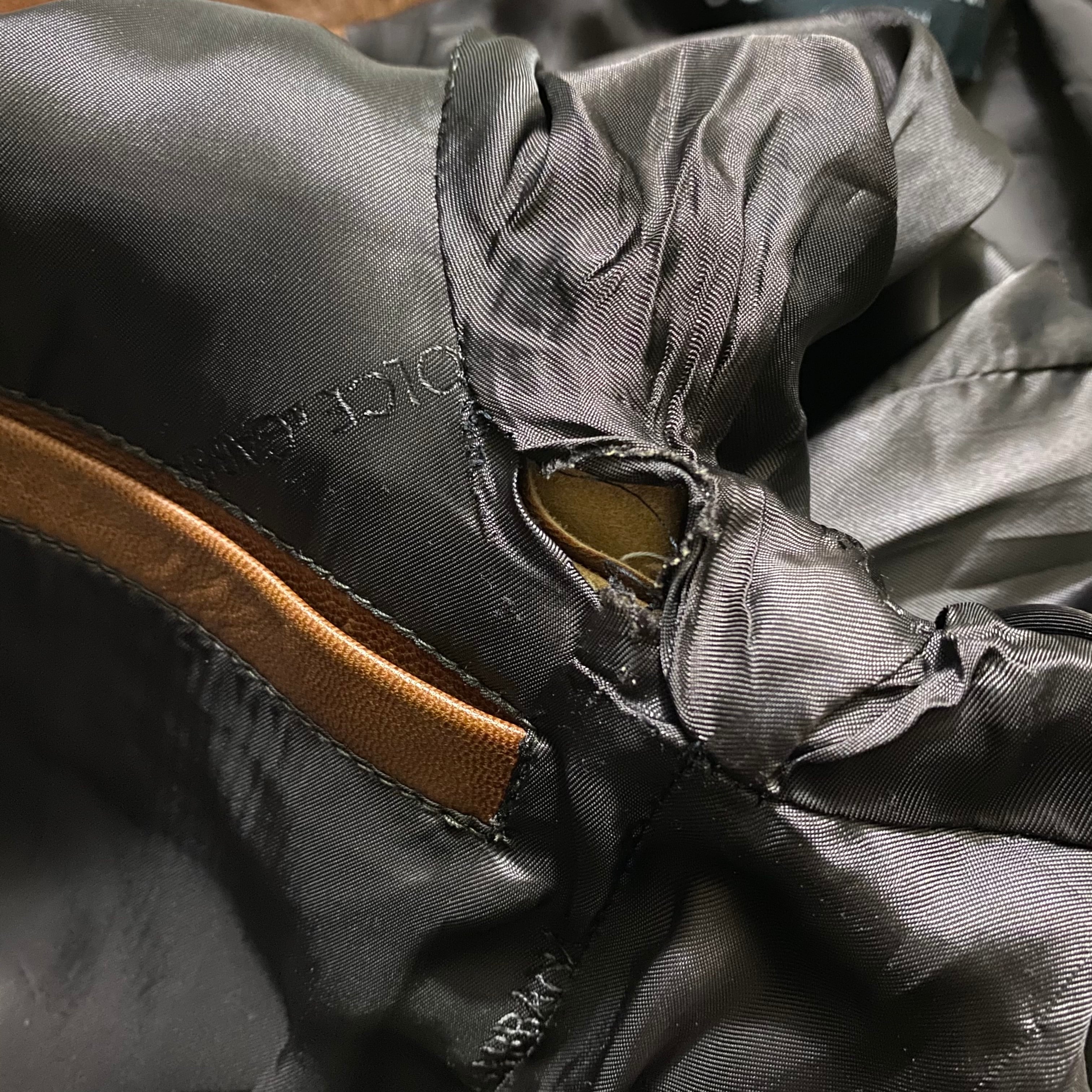 archive 2003SS DOLCE&GABBANA multi pockets goat leather jacket 