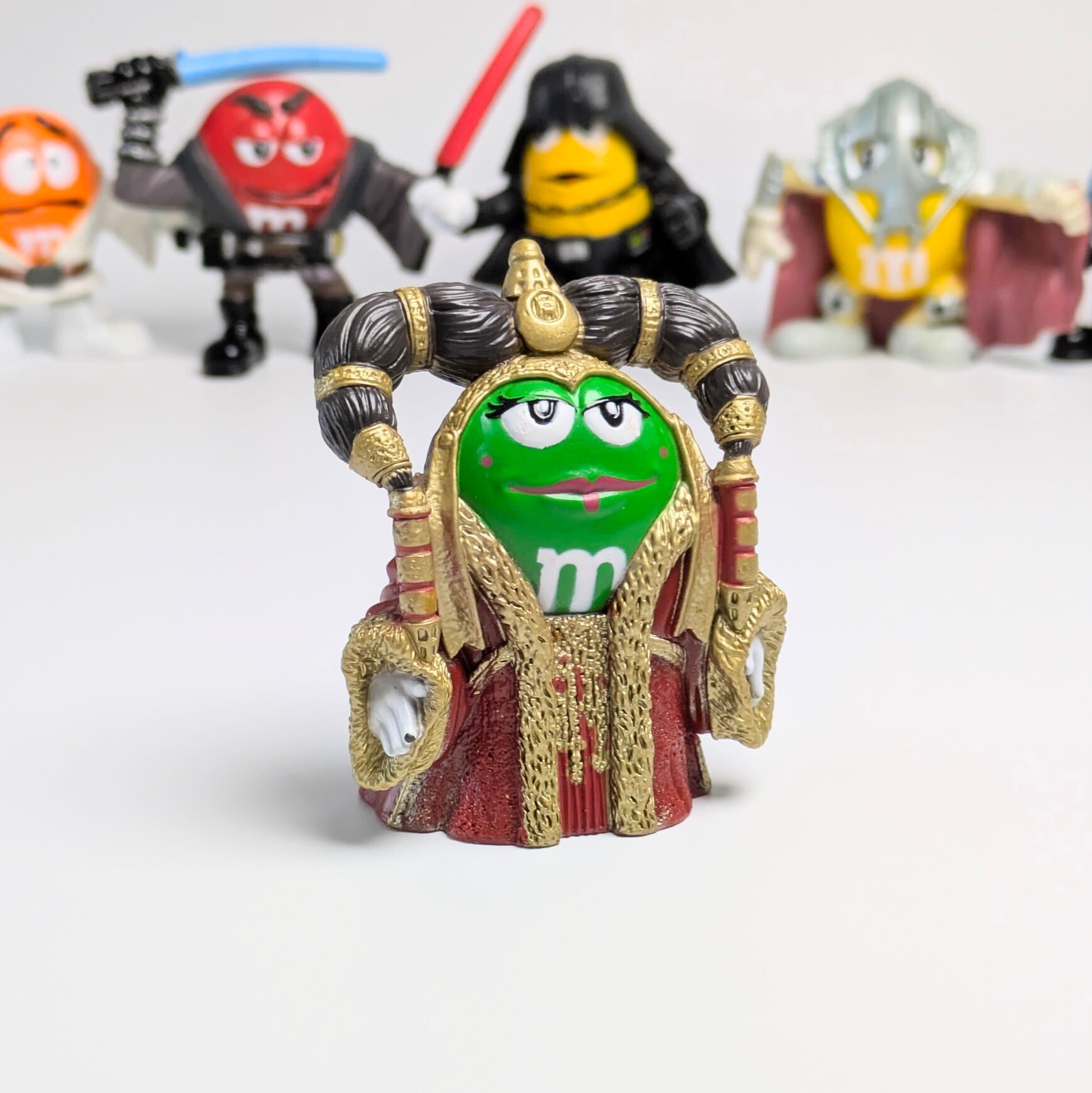 ☆ VINTAGE2005 ☆送料無料!【 STARWARS & m&m's】 PVCフィギュア 8Pセット / スターウォーズ エムアンドエムズ〚アメリカン雑貨 アメトイ〛