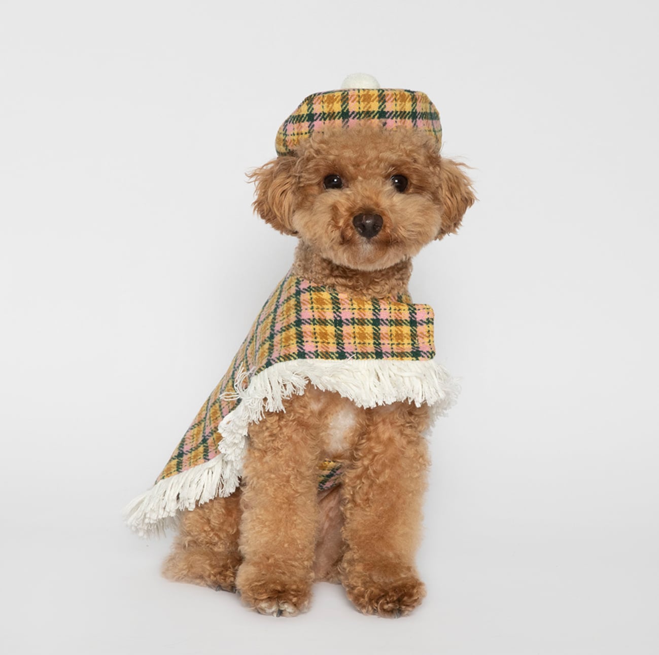 予約【noonoosoom】Check In Love Poncho (Pink)