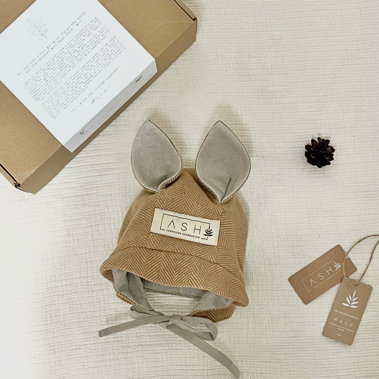 即納* ASH / wool bonnet / Squirrel / Driftwood | Mimi attrait