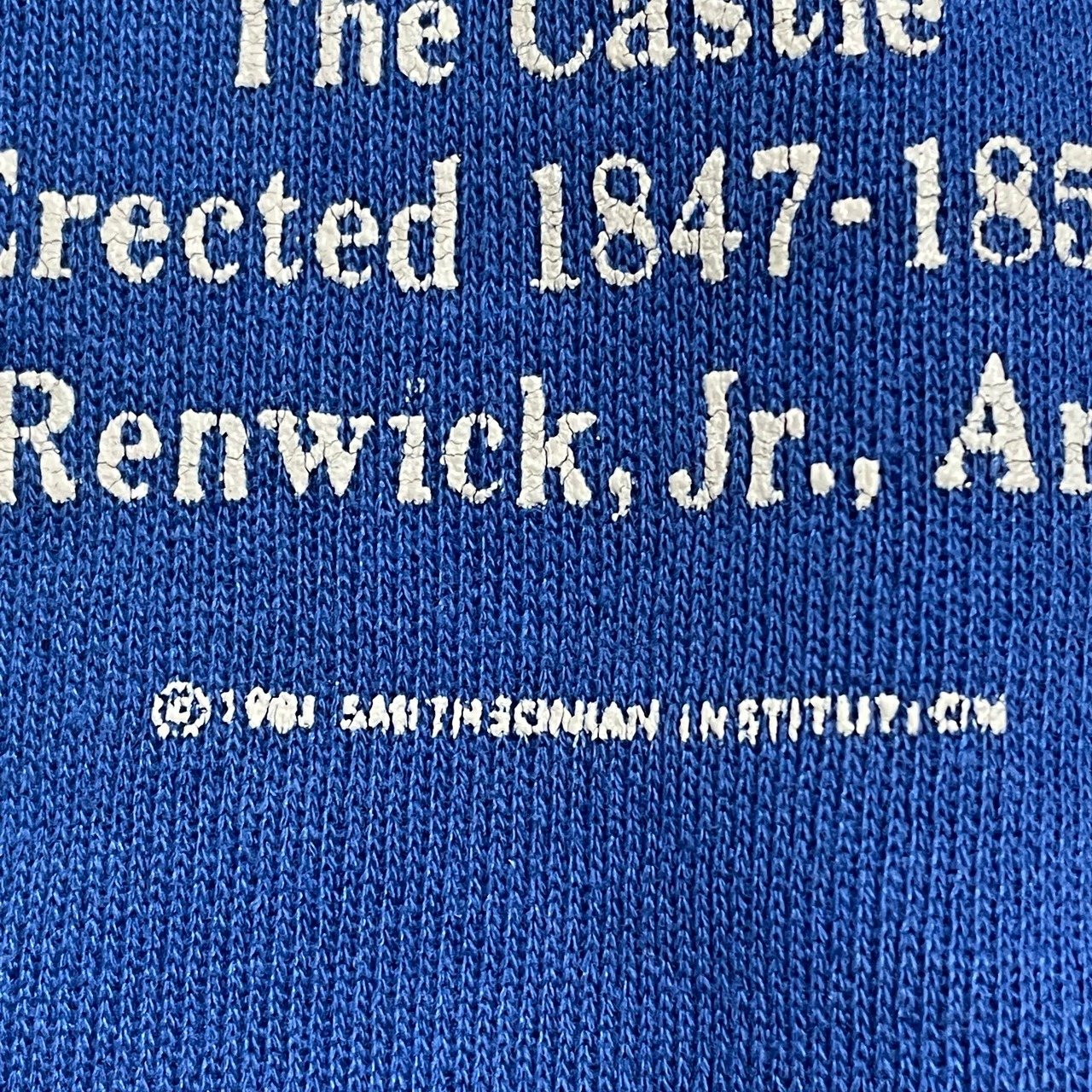 Better Basics by tultex 80s 90s USA製 プリント スミソニアン博物館 スウェットシャツ トレーナー プルオーバー ブルー ラグランスリーブ ユニセックス XL ヴィンテージ  ビンテージ オールド US古着