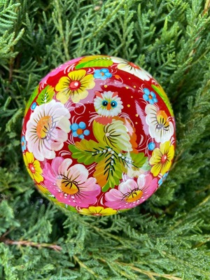 ペトリキウカ塗りのジュエリーボックス（人間国宝ホメンコ作）ウクライナ製