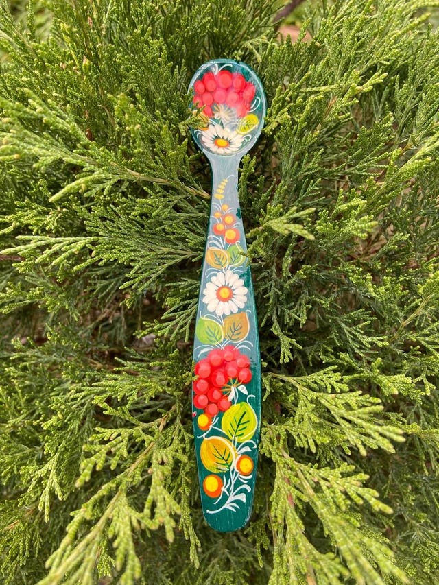 ペトリキフカ・スプーン（ホメンコ）18cm