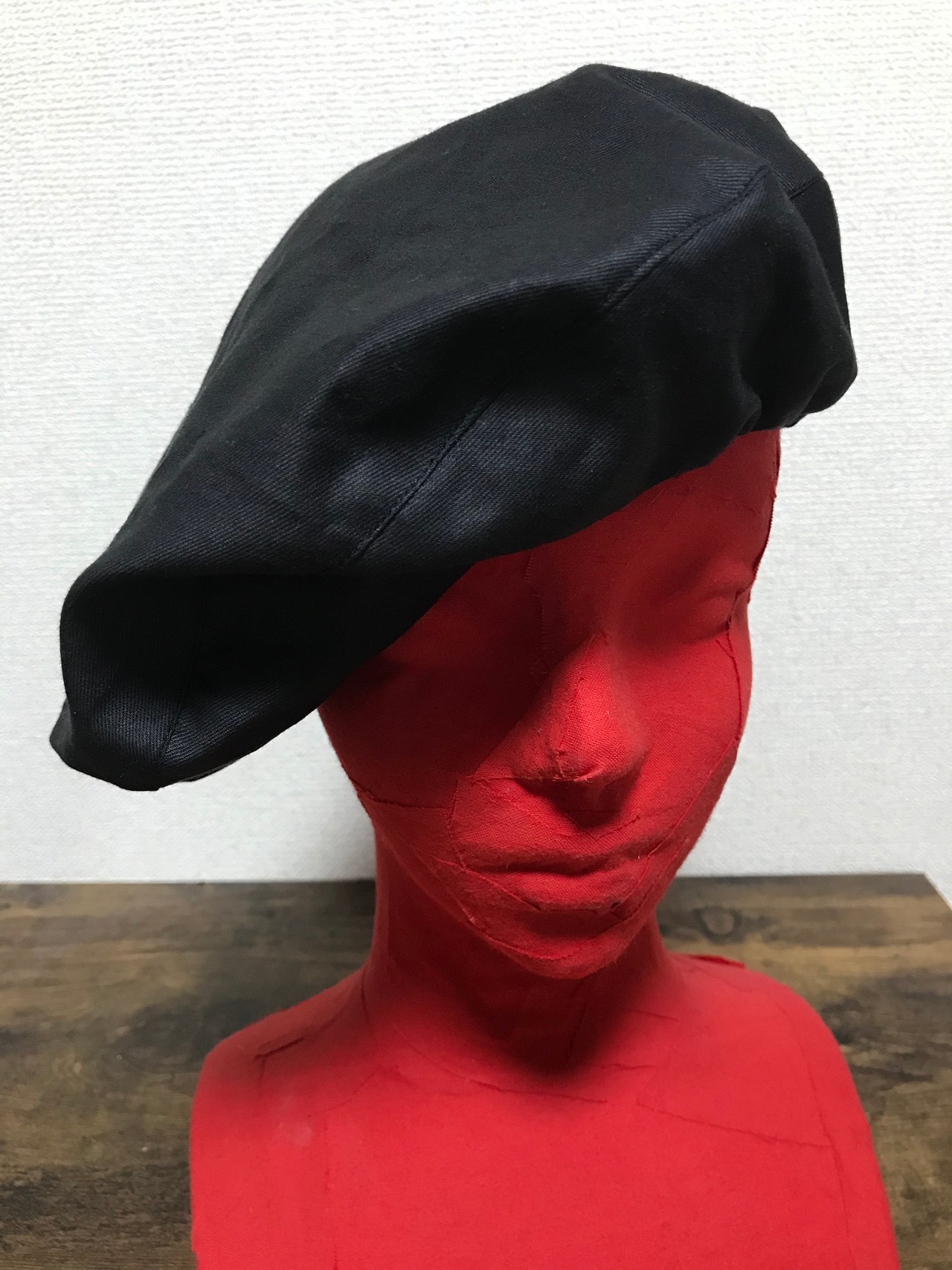 UNFINISHEDパッチワークベレー帽リバーシブル