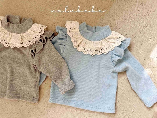【取寄】valubebe｜coco shirring wing tee｜ココシャーリングウィングT｜6M-18M｜baby