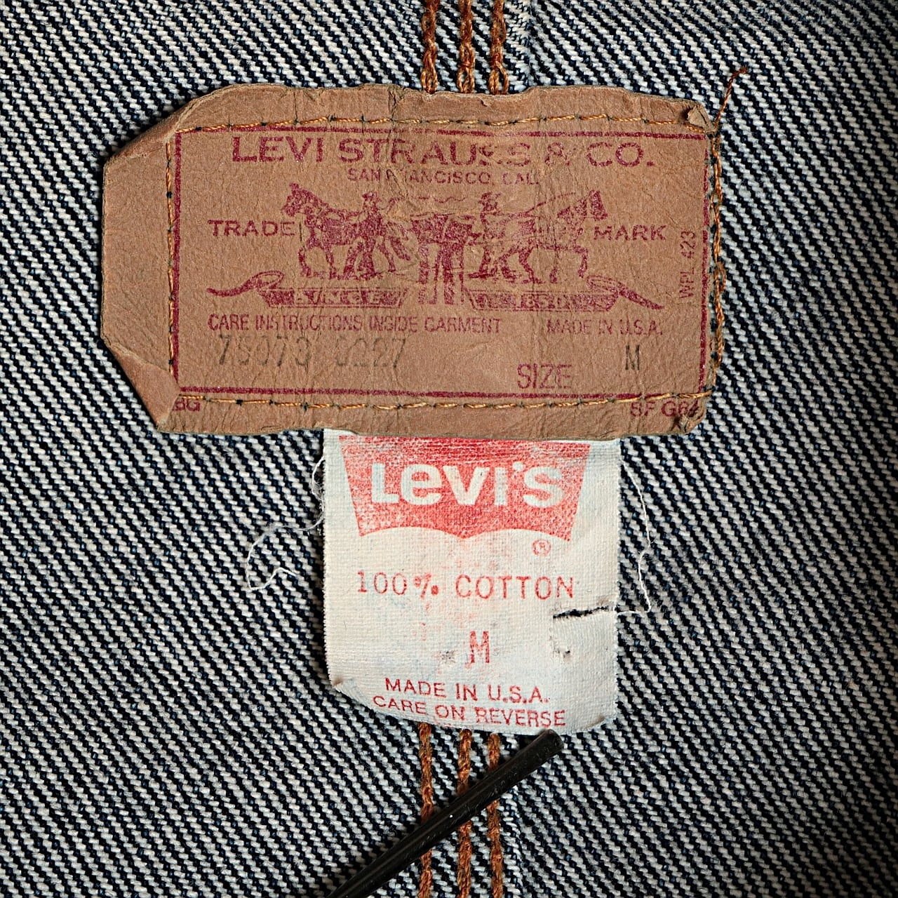 80s Levi's リーバイス 75073 コーデュロイ切替 デザイン デニム