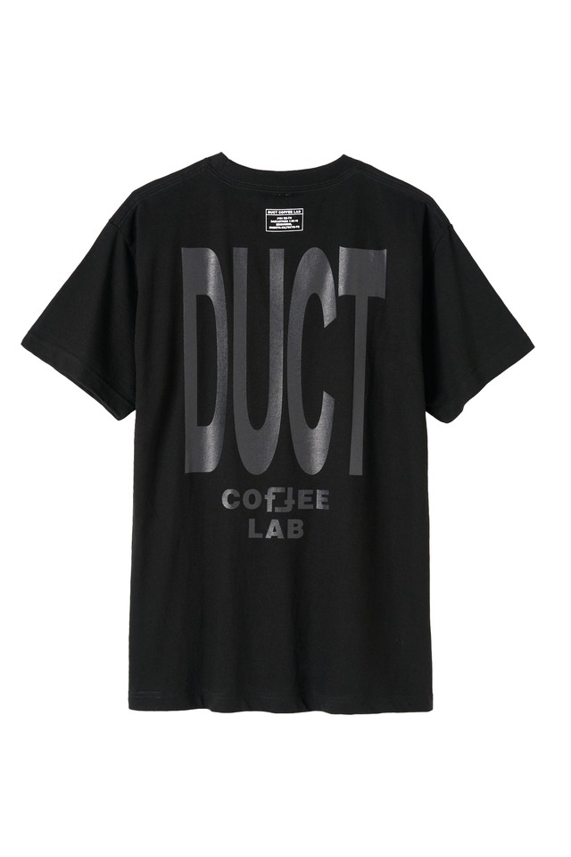 DUCT COFFEE LAB オリジナル　BIG LOGO　Tシャツ　ブラック×ブラック
