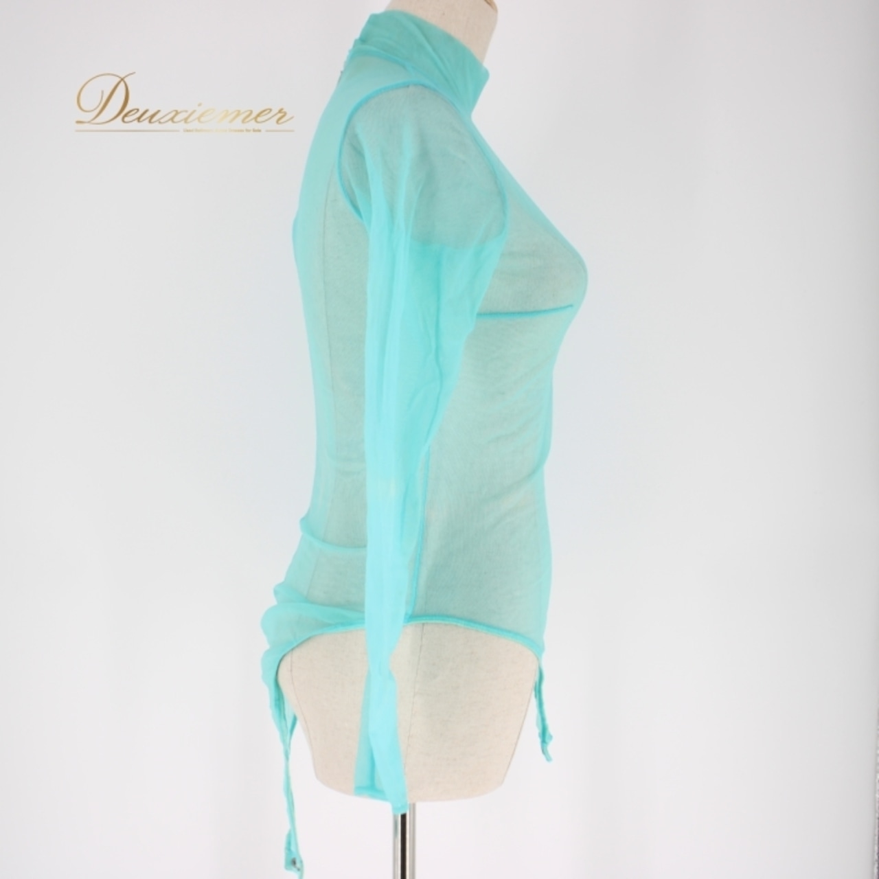 社交ダンス バレエ衣装 スタンダード レオタード トップス レッスンウェア Chacott チャコット 水色 ブルー系 長袖 タートルネック 無地 バレエ トップス スポーツ ウェア レディース フィットネス 薄手 日本製 ストレッチ 入学式 体操 新学期 定番 シンプル 着回し おしゃれ ダンスウェア 楽ちん コーデ カジュアル