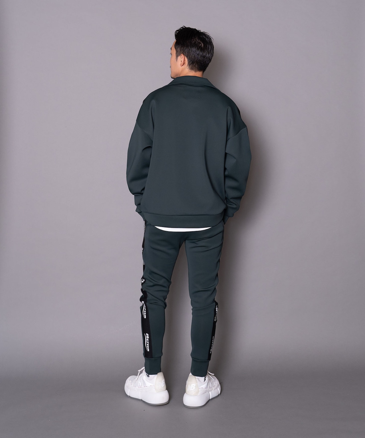 【#Re:room】LOGO SIDE LINE SKNNY TRACK PANTS［REP233］